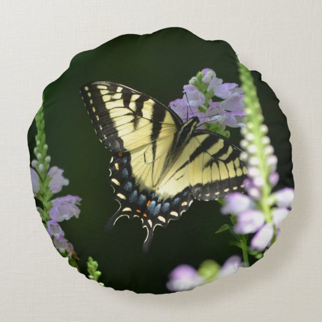 Wildlife Butterfly Rund Kudde (Baksidan)