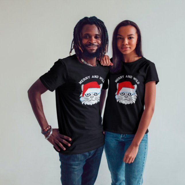 Wildlife Cat Jultomten jul T Shirt (Skapare uppladdad)