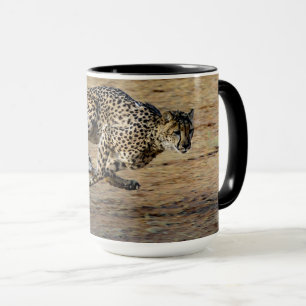 Wildlife Cheetah Running Photo Mugg