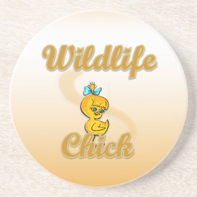 Wildlife-Chicken Underlägg Sandsten (Framsidan)
