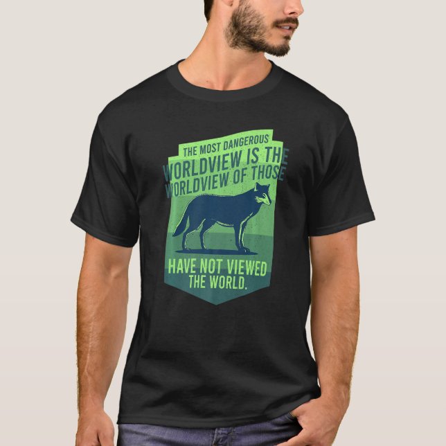 Wildlife Conservation Varg Wildlife T Shirt (Framsida)