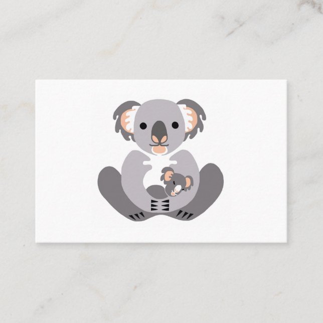 Wildlife - Cudely KOALA - Australien - Marsupial Visitkort (Framsida)