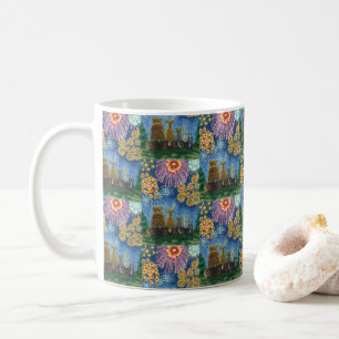 WILDLIFE DJUR 4 JULY FIREWORKS, CUTE FUNNY KAFFEMUGG