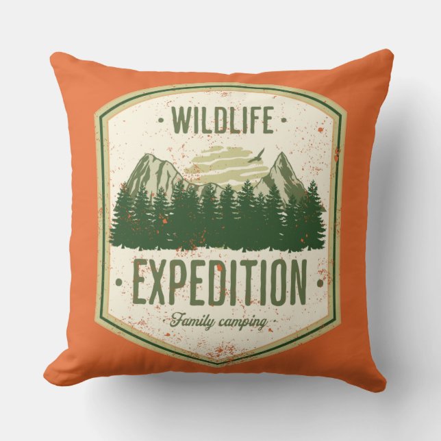 WildLife Expedition Outdoor Summer Vacation Family Kudde (Framsida)