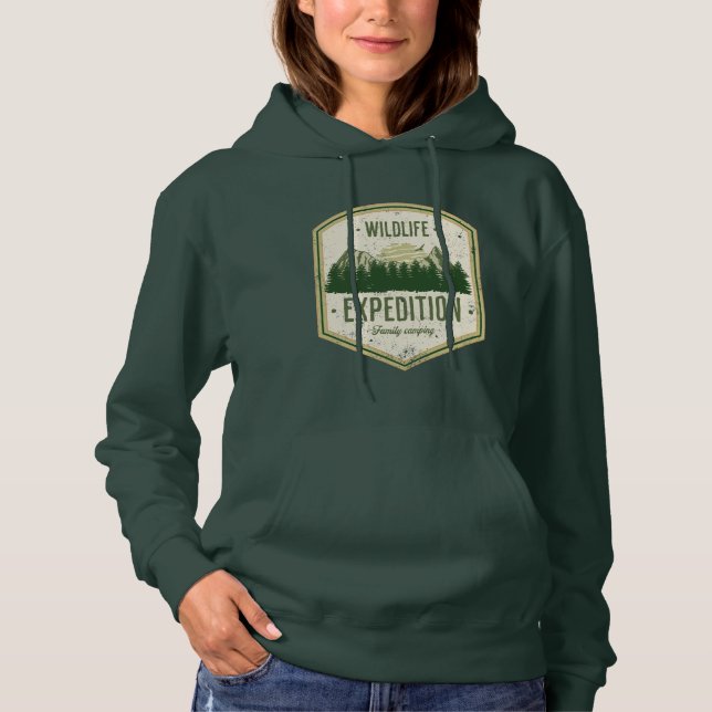 WildLife Expedition Outdoor Summer Vacation Family T Shirt (Framsida)