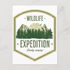 WildLife Expedition Outdoor Summer Vacation Family Vykort