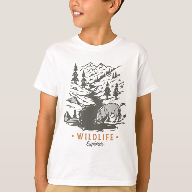 Wildlife Explorer T Shirt (Framsida)