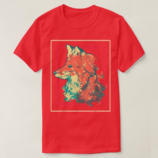 Wildlife Forest Träd Nature Animal Lover Fo T Shirt (Design framsida)
