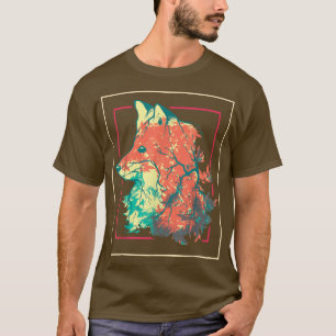 Wildlife Forest Träd Nature Animal Lover Fox T-Sh T Shirt