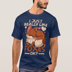 Wildlife Fox Älskare Funny Forest Fox T Shirt