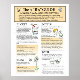 Wildlife Friendly Mosquito Solutions Poster