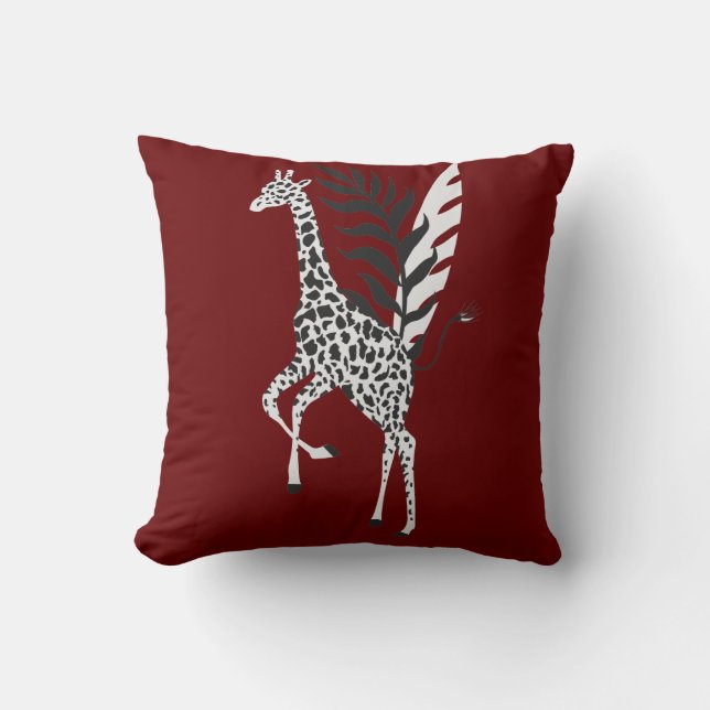wildlife friendship - Giraffe cushion Kudde (Framsida)
