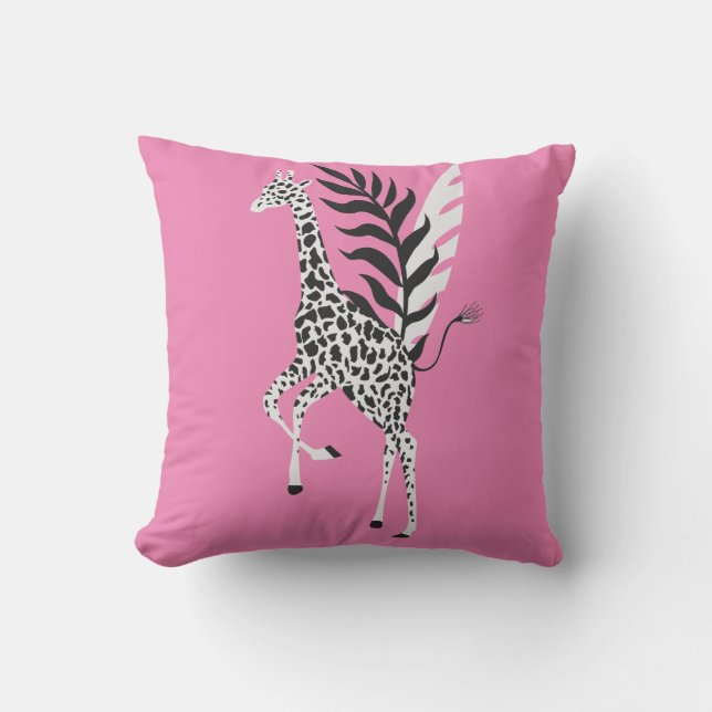 wildlife friendship - Orang Giraffe cushion Kudde (Framsida)