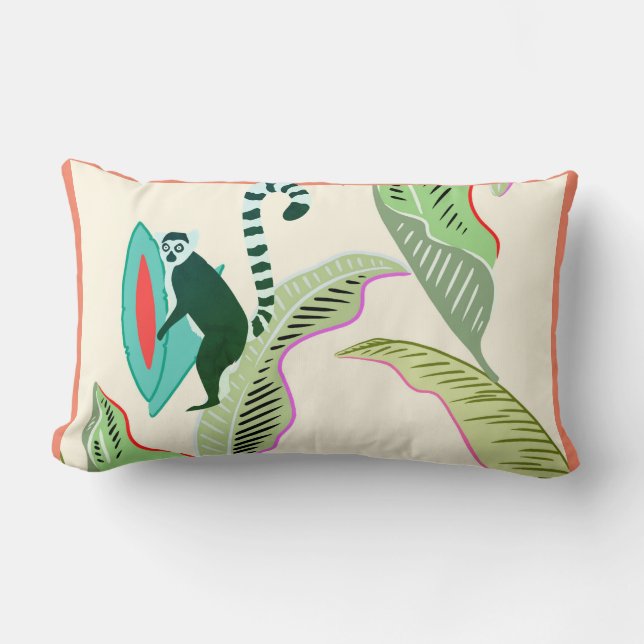 Wildlife Friendship - SOS Lemur -Cotton Lumbarkudde (Framsida)