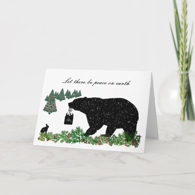 Wildlife Helgdag Helgkort (Framsida)