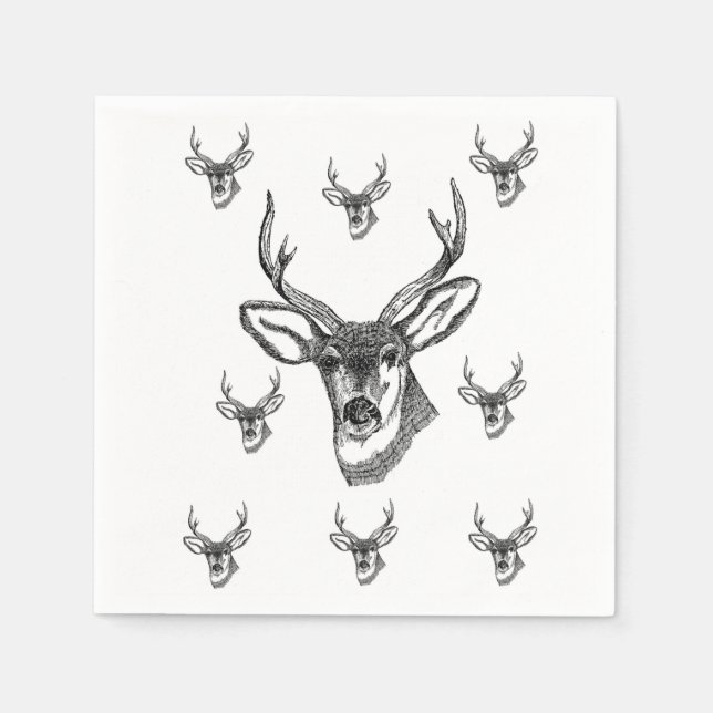 Wildlife Hjort Napkins Pappersservett (Framsidan)