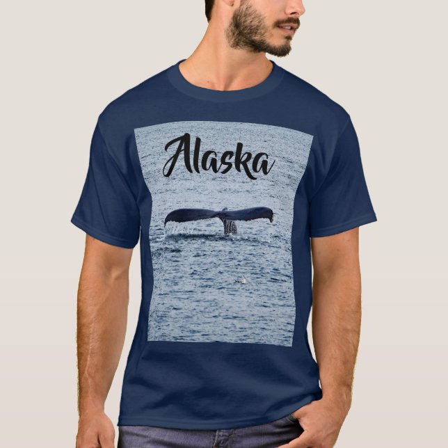 Wildlife Humpback Whale Svan Photo T Shirt (Framsida)