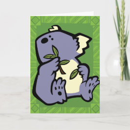 Wildlife Koala Puzzle Greeting Card Kort