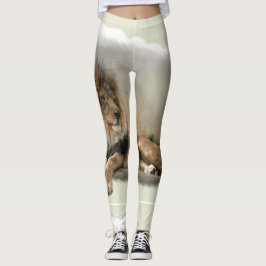 Wildlife Lejonare Älskare Leggings