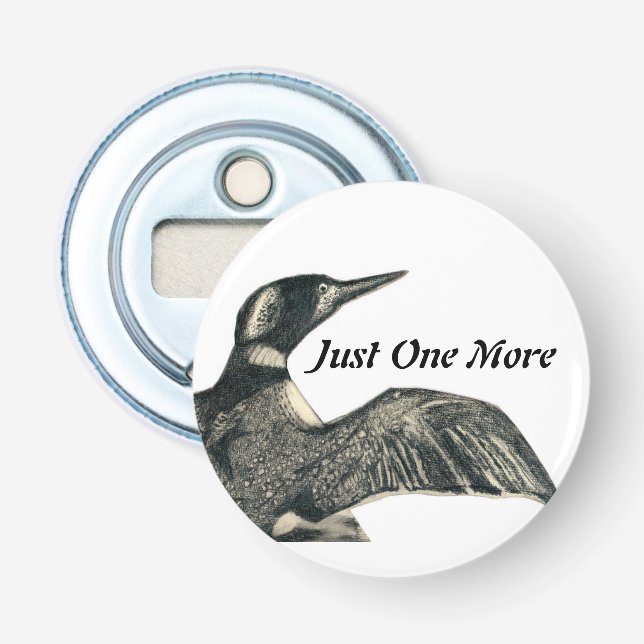 Wildlife Loon Flaska Öppna, Pocket storlek Flasköppnare (Framsidan)