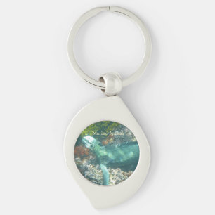 Wildlife Marine Iguana Swirl Silverfärgad Nyckelring