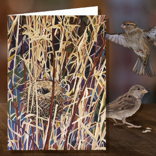 Wildlife Nest Blank Kort