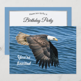 Wildlife Örn Photo Birthday Inbjudningar
