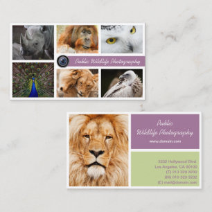 Wildlife Photographer Visitkort