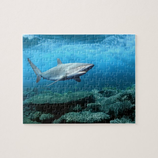 Wildlife Puzzle-Shark Pussel (Horisontell)