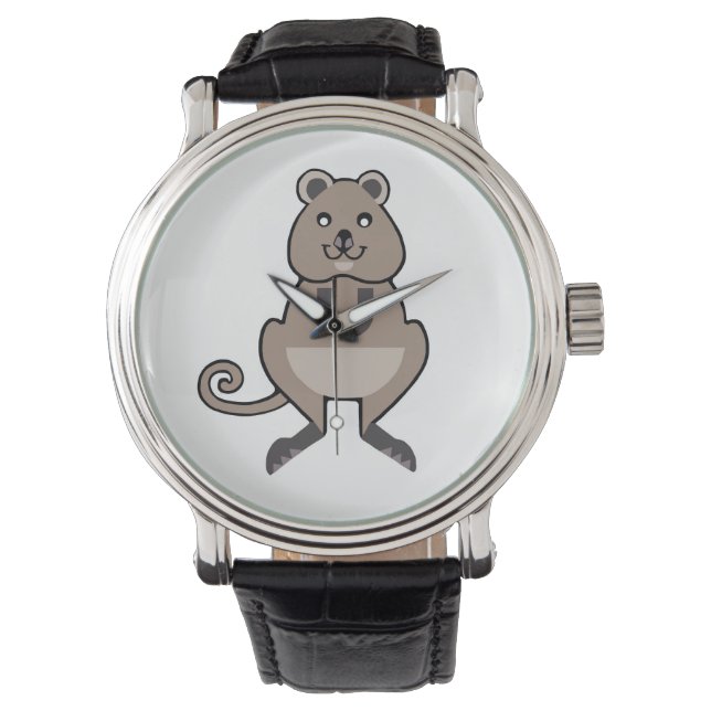 Wildlife - QUOKKA - Marsupial - Australien Armbandsur (Framsida)
