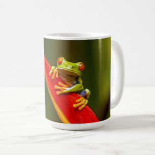Wildlife Red Eyed Träd Frog Photo Kaffemugg