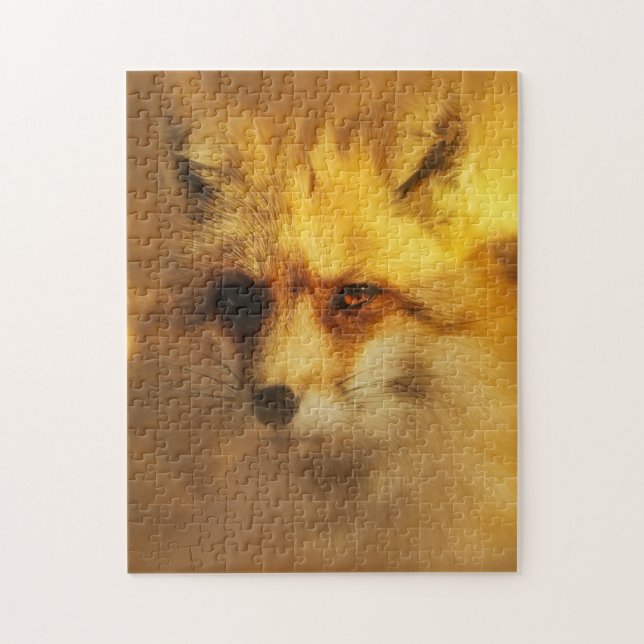Wildlife Red Fox Pussel (Vertikal)