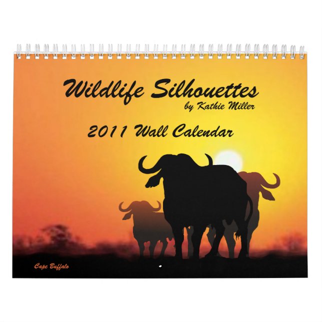 Wildlife Silhouettes 2011 Wall Calendar Kalender (Omslag)
