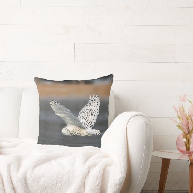 Wildlife Snowy Uggla Dekorativ kudde (Soffa)