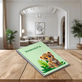Wildlife Themed Notebook with Name Anteckningsbok