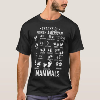 Wildlife Tracks of North American Mammals Funny T Shirt
