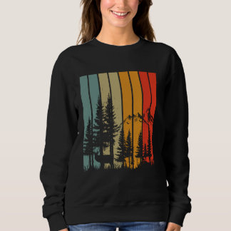Wildlife Träd utomhus Natur Retro Forest älskare T Shirt