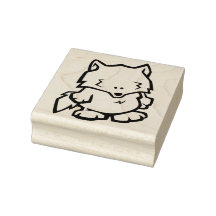 Wildlife Varg Wood Art Frimärke