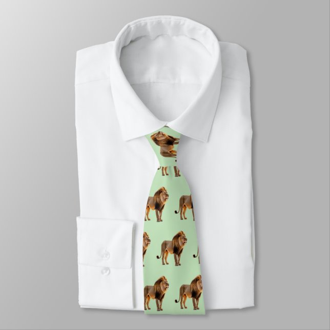 Wildlife Vild Animal Big Cat Majestic Lejon Slips (Bunden)
