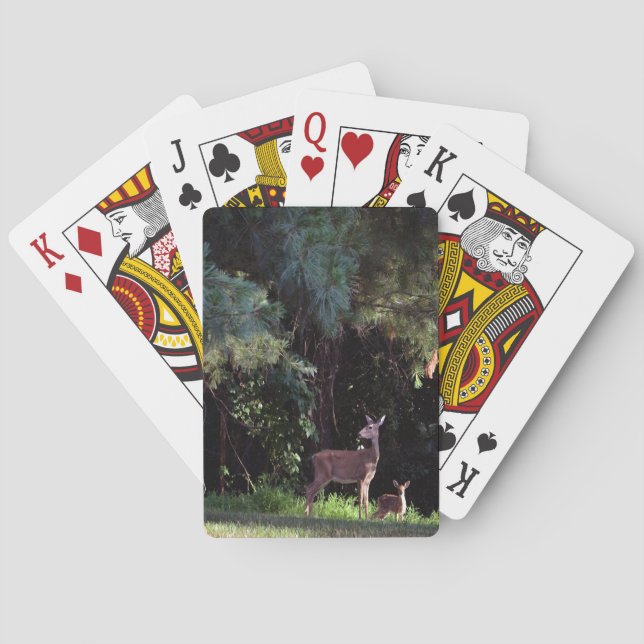 Wildlife Watercolor Spel Kort (Baksidan)