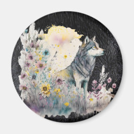 Wildlife Wolf Magnet