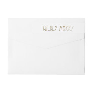 Wildly glad returetiketter etikettband