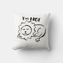 Wildly Punny — Jag är inte ett Lejon Minimalistisk Kudde