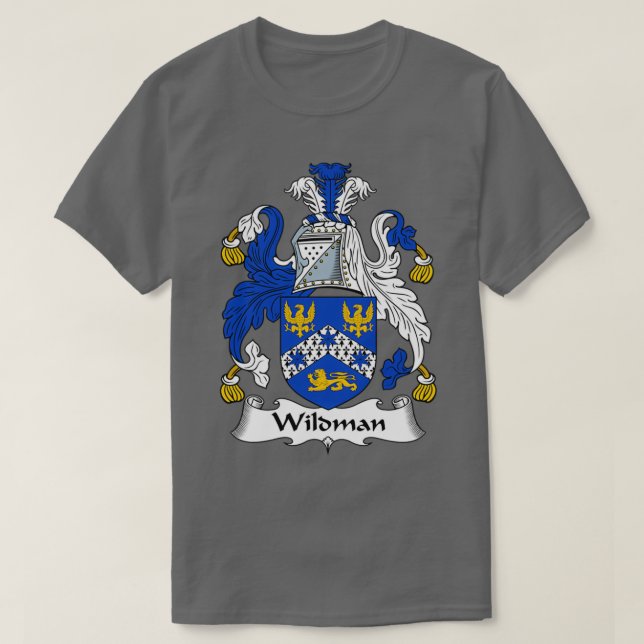 Wildman Jackar om Arm Family Crest T Shirt (Design framsida)