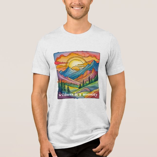 Wildness is a necessity save our public lands  t shirt (Framsida)