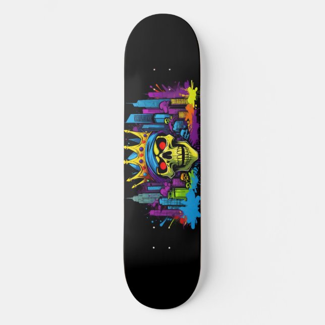 Wildstyle Graffiti 16 Mini Skateboard Bräda 18,5 Cm (Framsida)