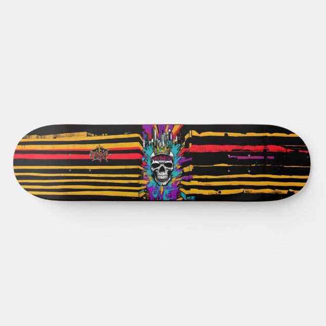 Wildstyle Graffiti 9 Mini Skateboard Bräda 18,5 Cm (Horz)