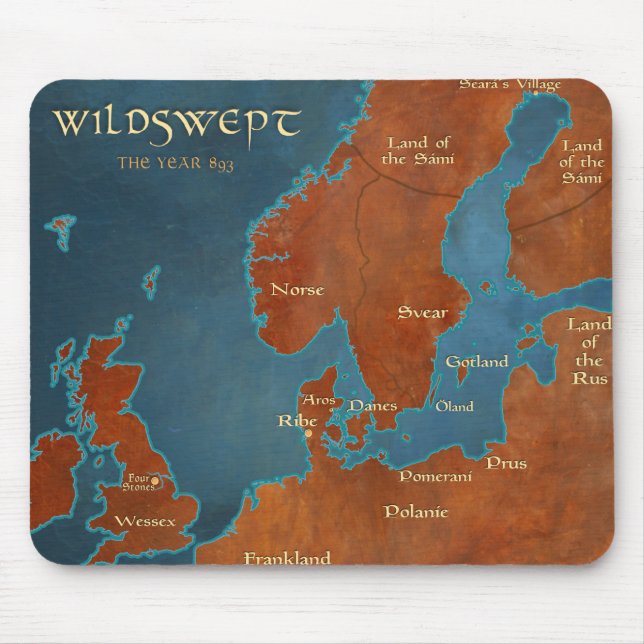 Wildswept Karta - Mousepad Musmatta (Framsidan)