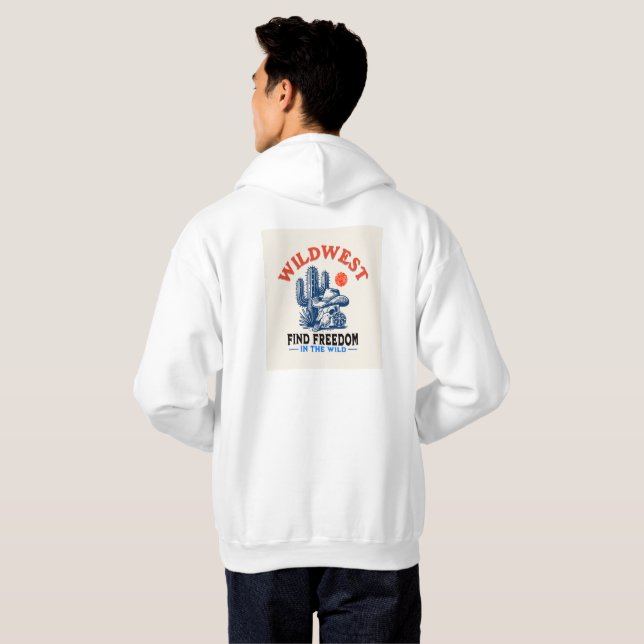 "Wildwest Cactus" Hoodie (Hel baksida)