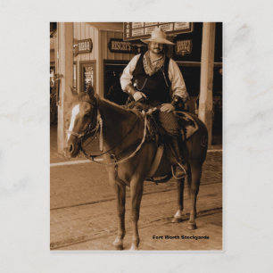 WildWest, Fort Worth Stockyards Vykort